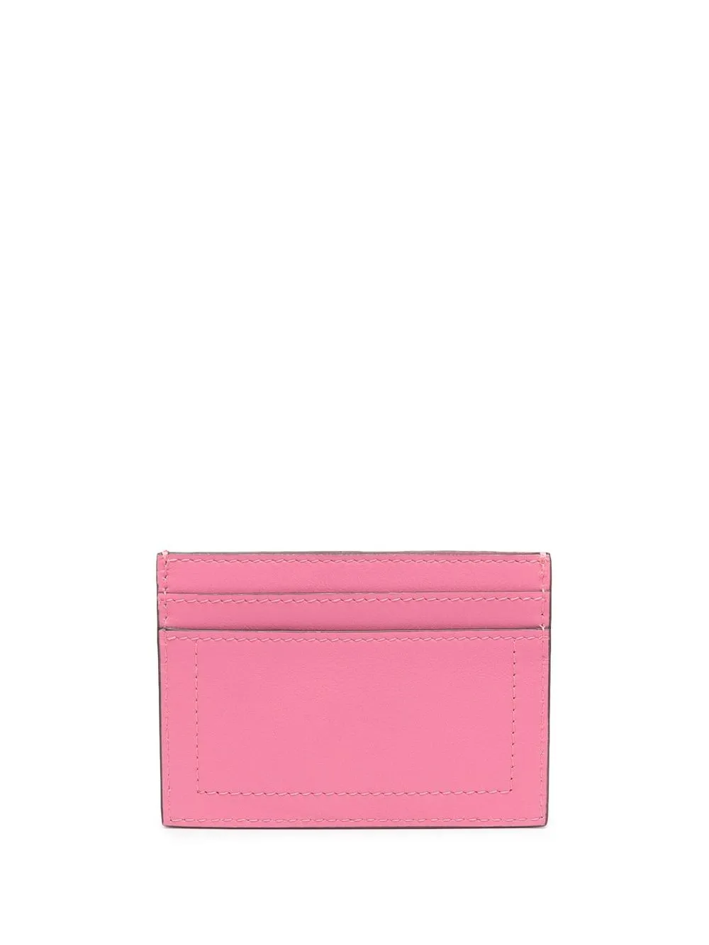 Moschino Pasjeshouder met logoplakkaat - Roze