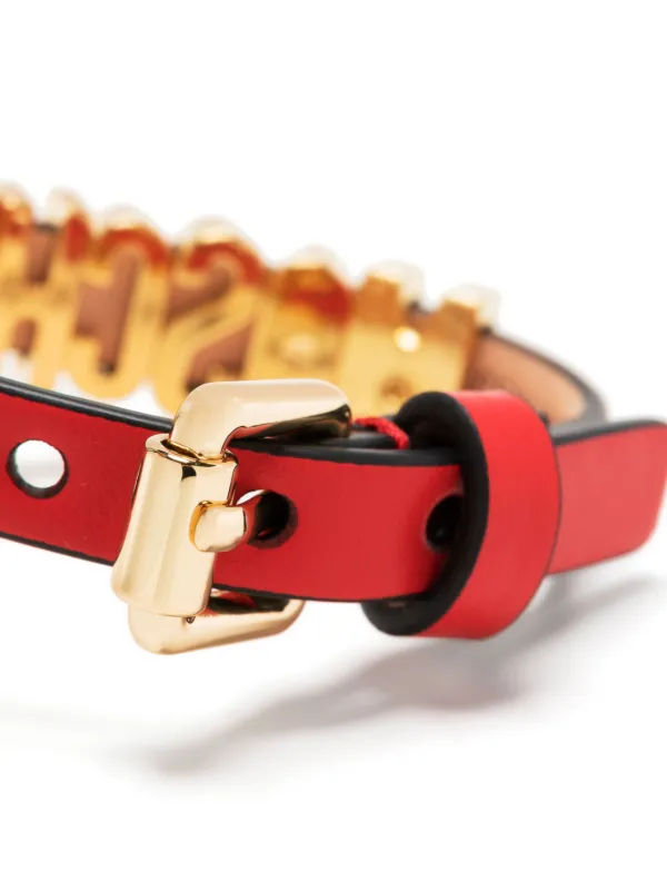 Moschino clearance leather bracelet