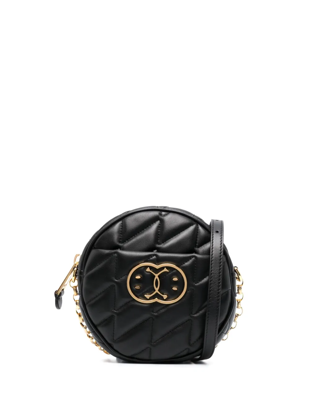 Moschino Quilted Cross Body Bag In Schwarz