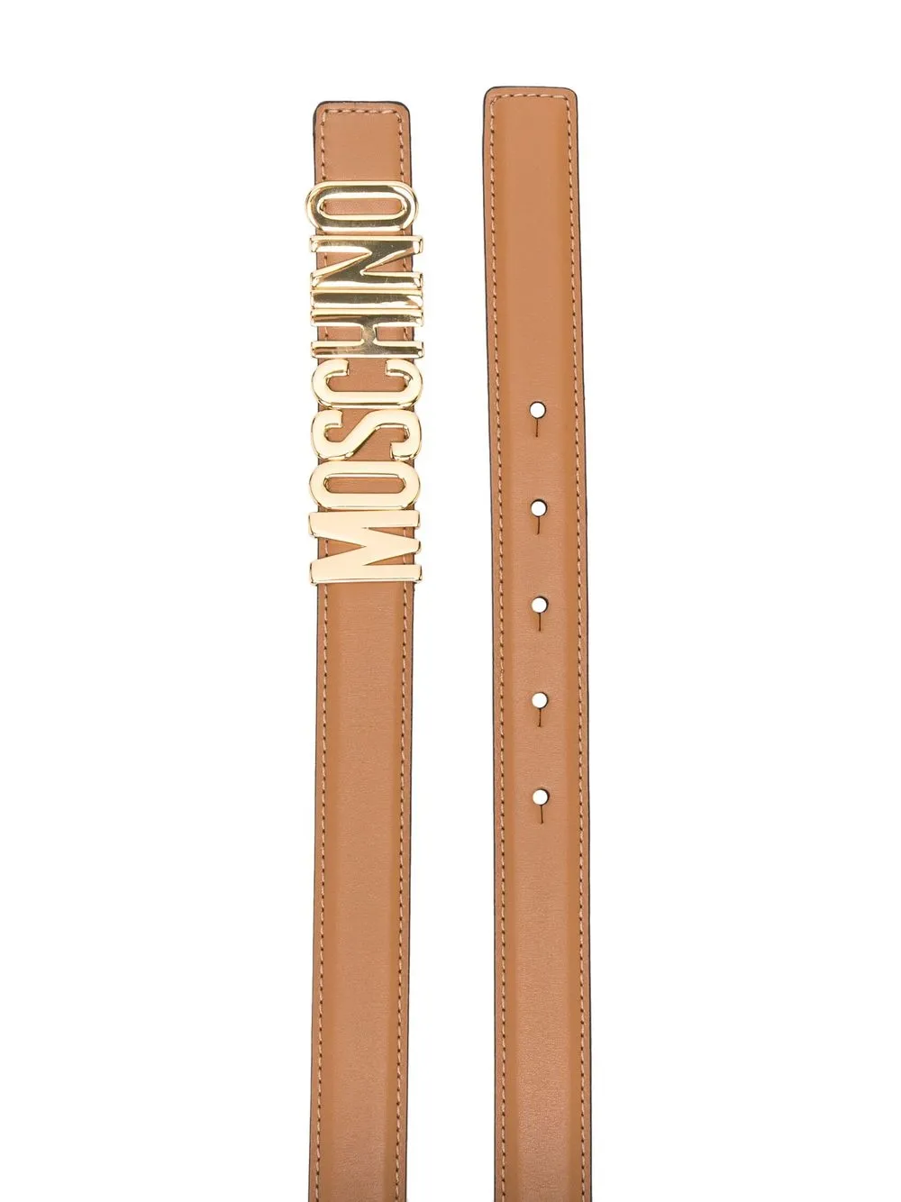 Moschino Riem met logo - Bruin