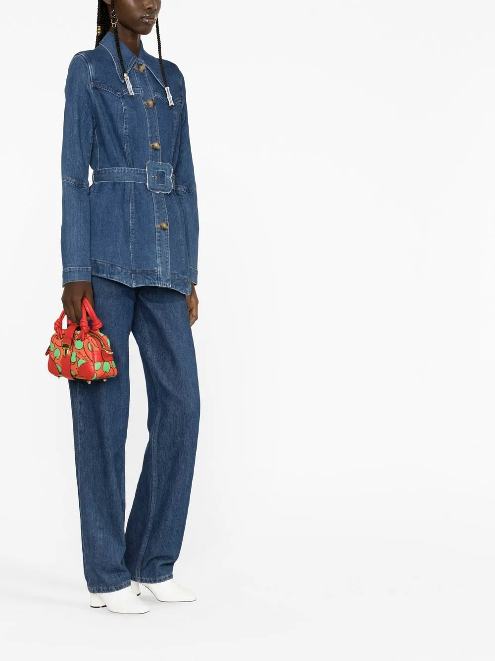 Moschino Tas met handgreep - Rood