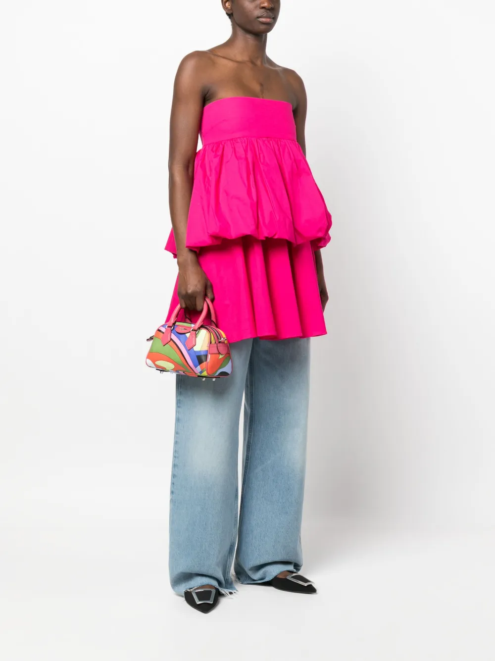 Moschino Shopper met print - Roze
