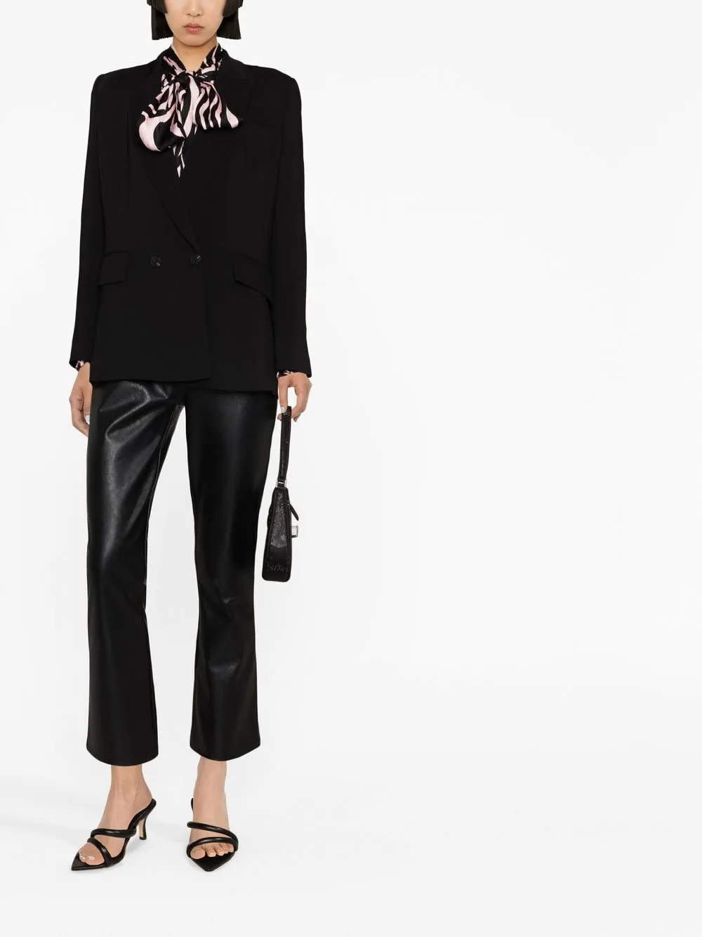 DVF Diane von Furstenberg Blazer met dubbele rij knopen - Zwart