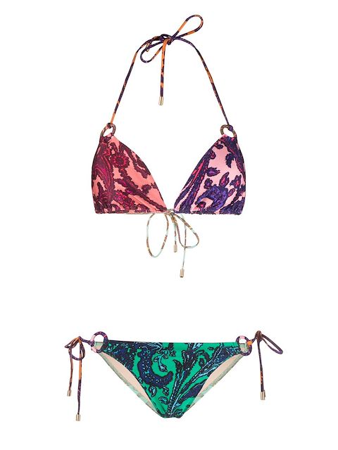 ZIMMERMANN signature print triangle bikini