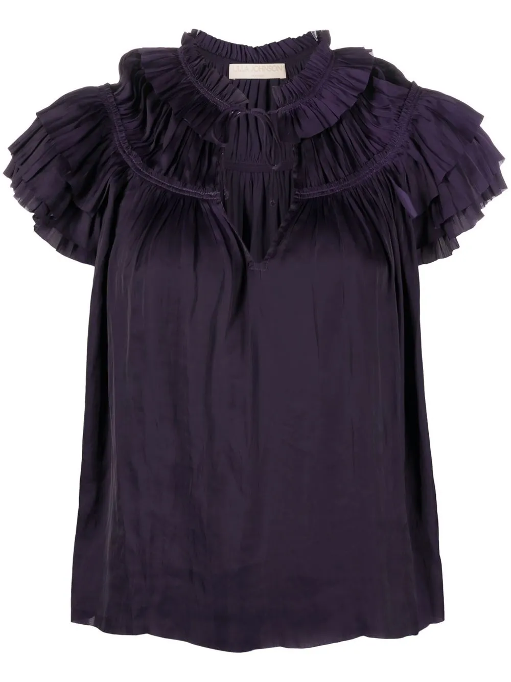 

Ulla Johnson top Liv de manga corta - Morado