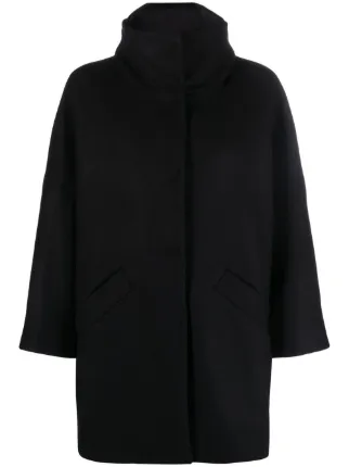 【送料&関税込】Herno Black Padded Single-breasted Coat In M Herno high-neck single-breasted Coat | Black | FARFETCH EG