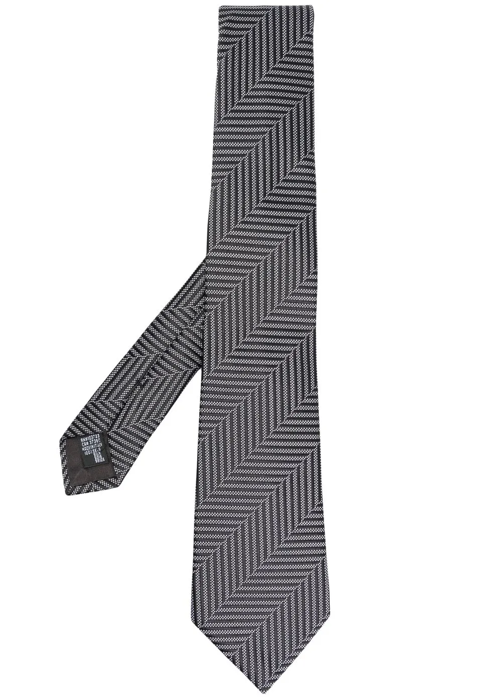 

Giorgio Armani corbata con estampado gráfico - Negro