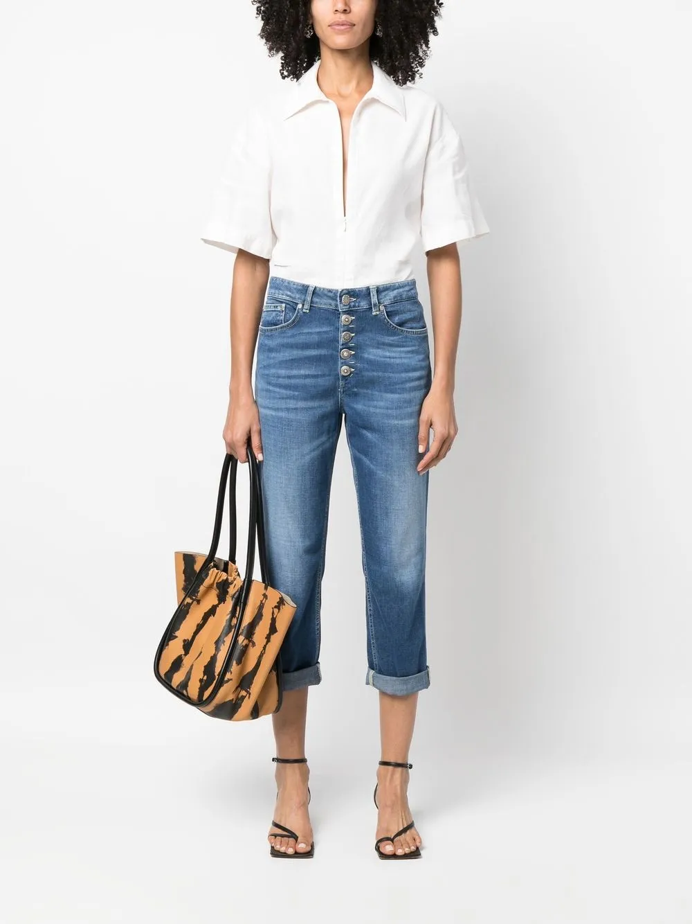DONDUP High waist jeans - Blauw