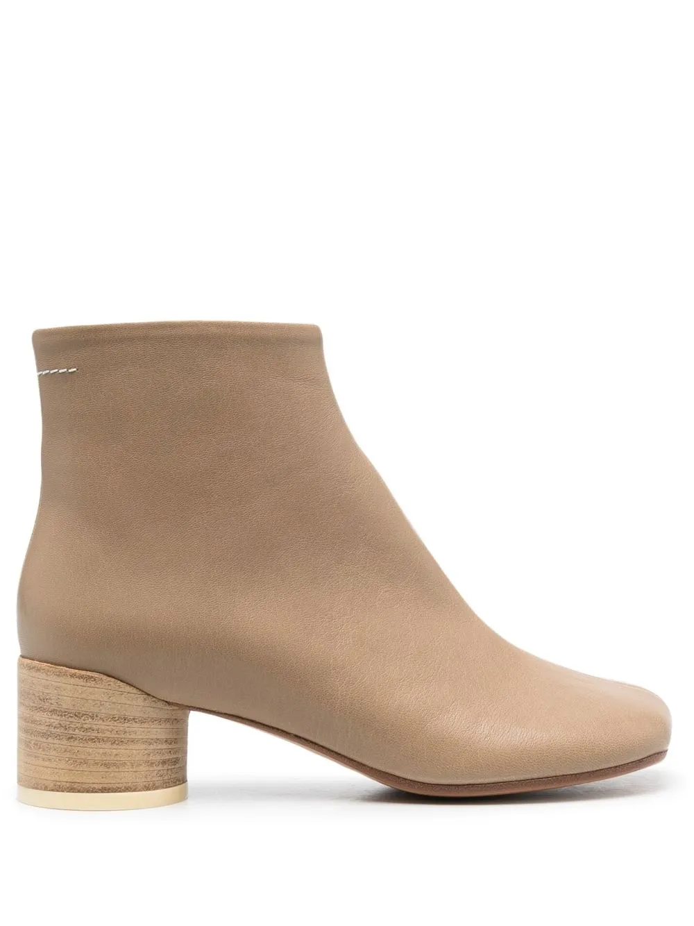 MM6 MAISON MARGIELA LEATHER ANKLE BOOTS