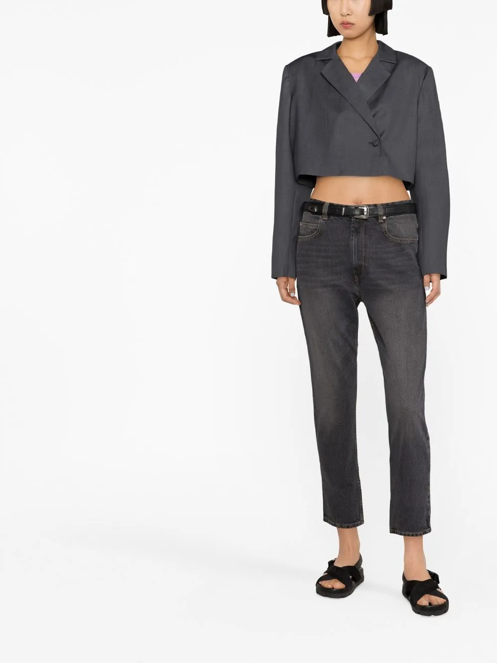 MARANT ÉTOILE Cropped jeans - Zwart