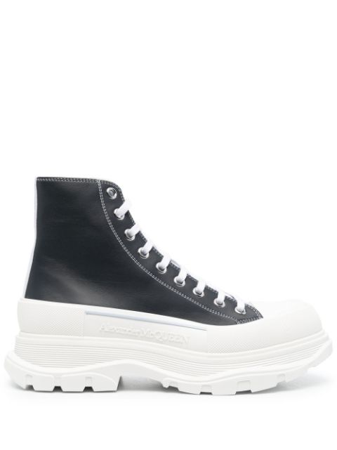 Alexander McQueen Tread Slick lace-up chunky boots Men