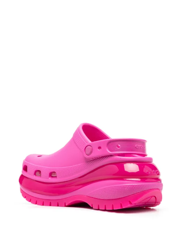 Crocs Classic Mega Crush Clogs | Pink | FARFETCH