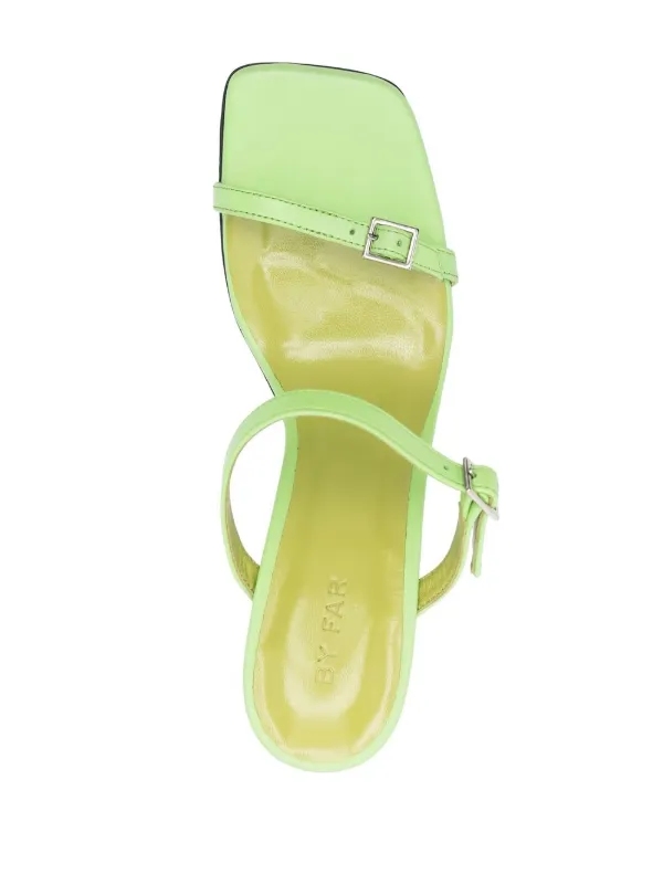 サンダル・ミュール by FAR Light green leather Flick mules (23CRFLKHFRGNAP FRG) Flick Mule - By Far - Green - Leather