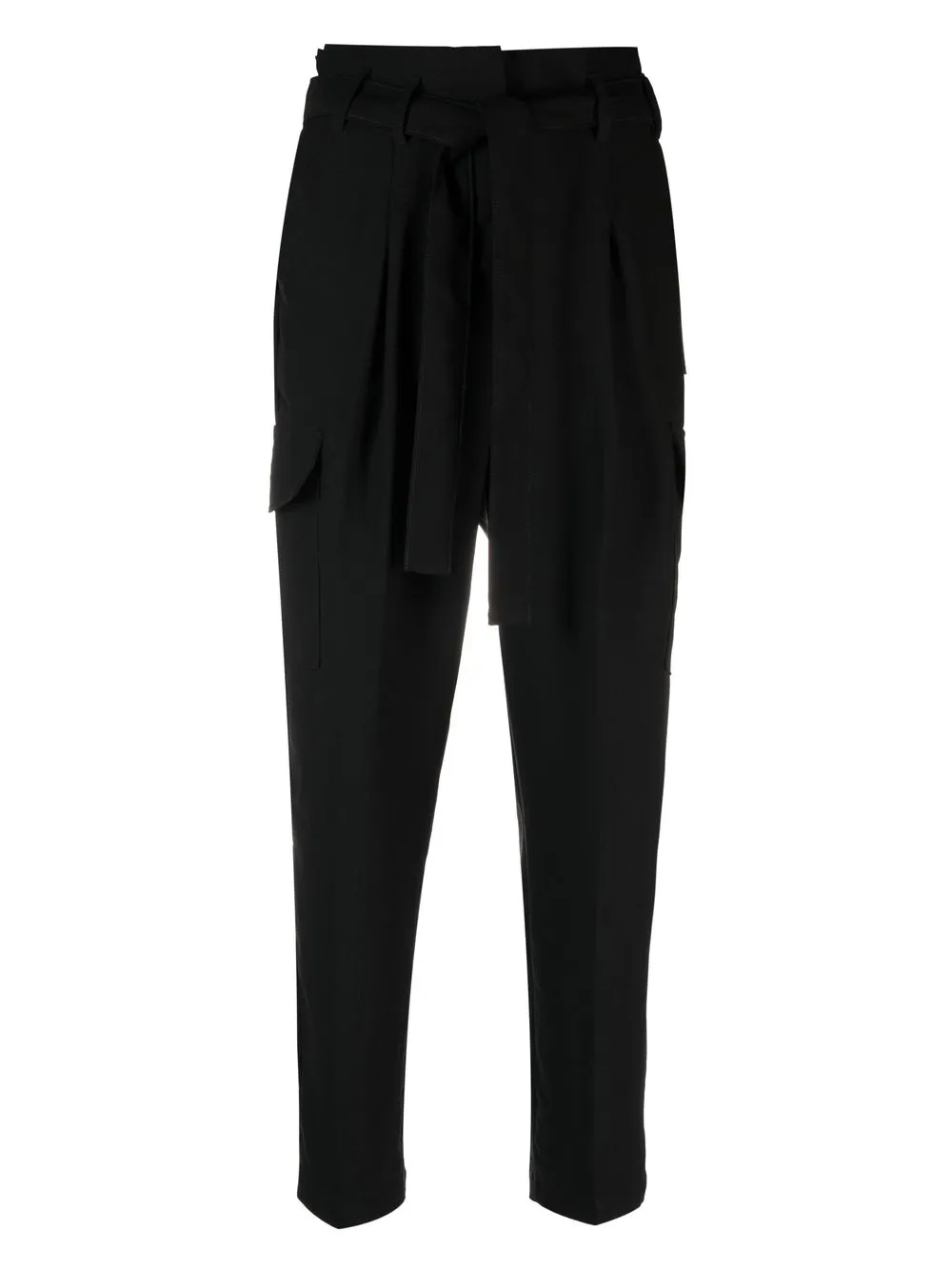

DKNY tie-waist tapered trousers - Black