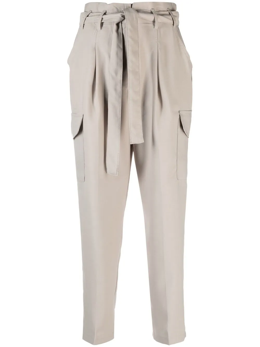 

DKNY tie-waist tapered trousers - Neutrals