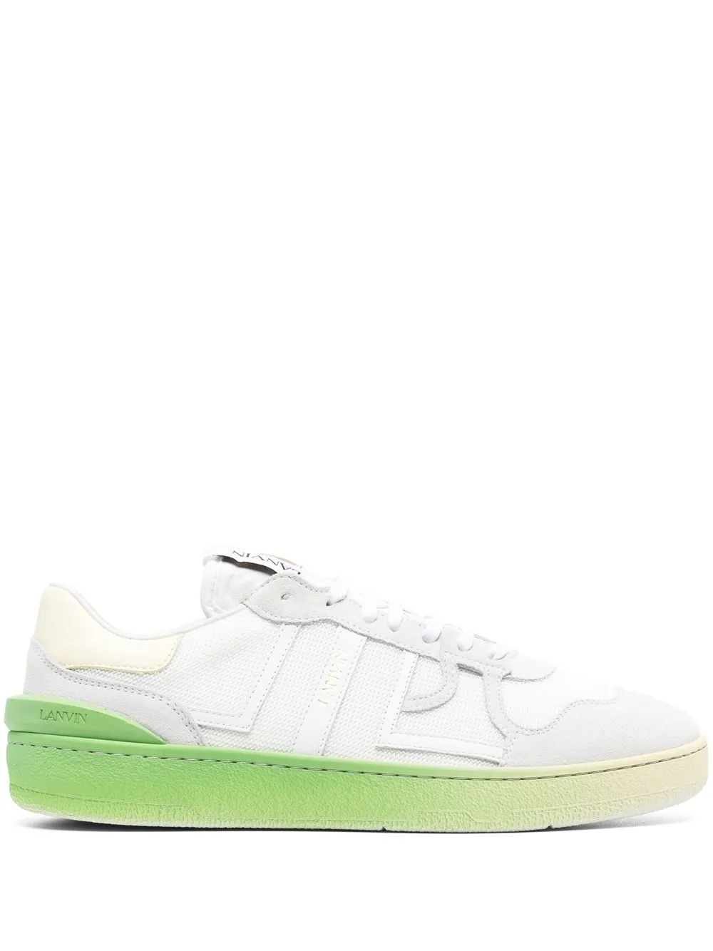 

Lanvin Clay panelled sneakers - WHITE/ YELLOW