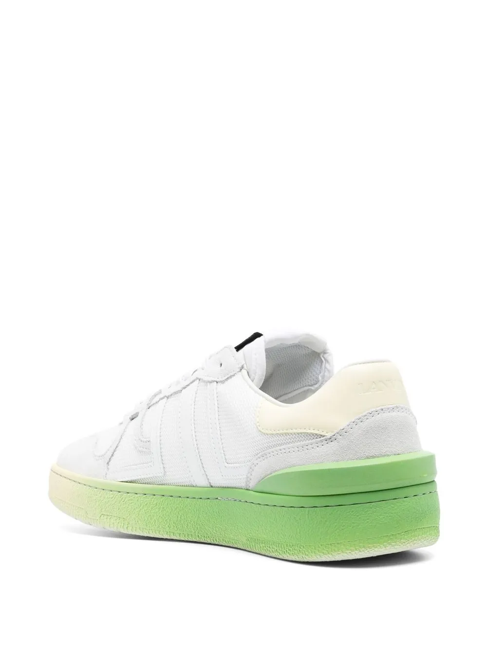 Lanvin Clay panelled sneakers WHITE YELLOW