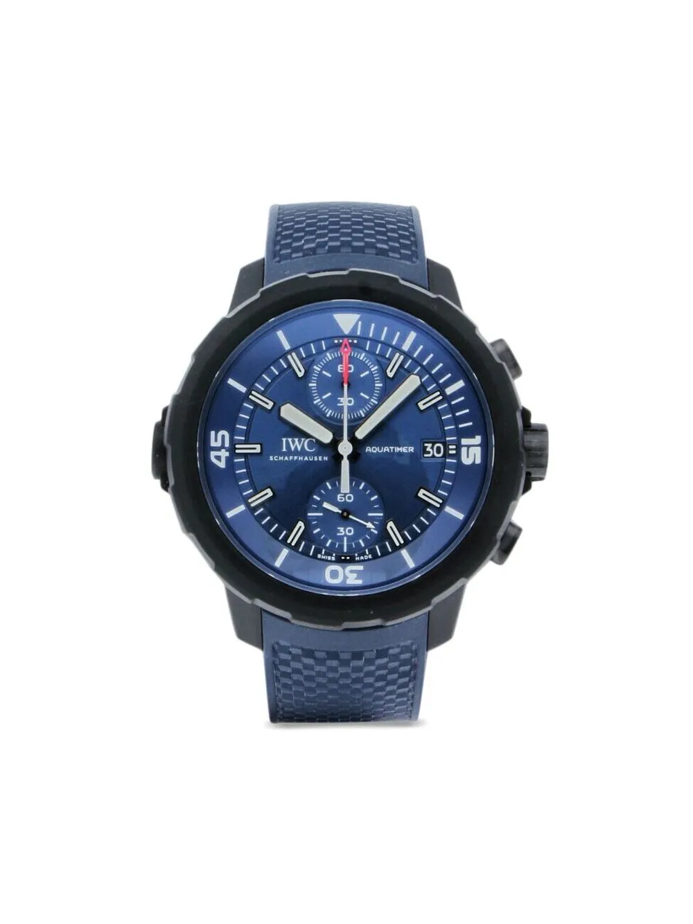 

IWC Schaffhausen reloj Aquatimer de 45mm pre-owned - Azul