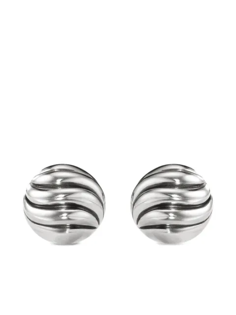 David Yurman sterling silver Sculpted Cable stud earrings (8mm)