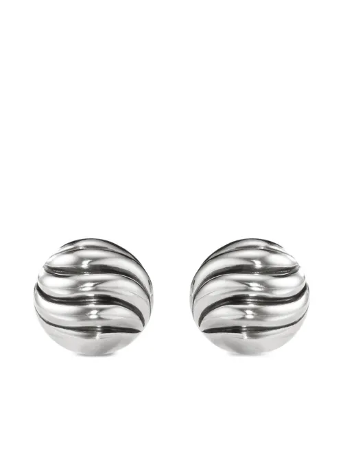 Créoles Sculpted Cable en sterling - David Yurman - Modalova