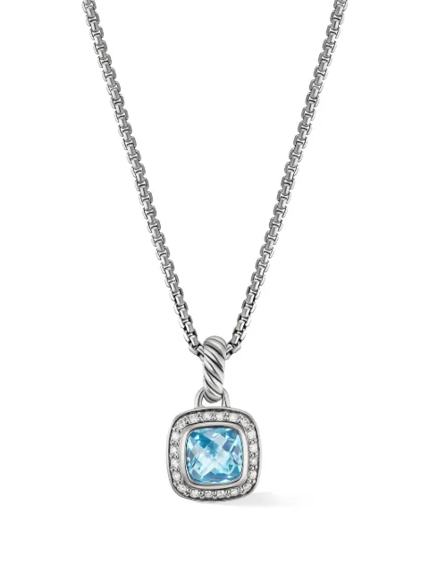 David Yurman sterling silver Petite Albion diamond necklace (7mm)