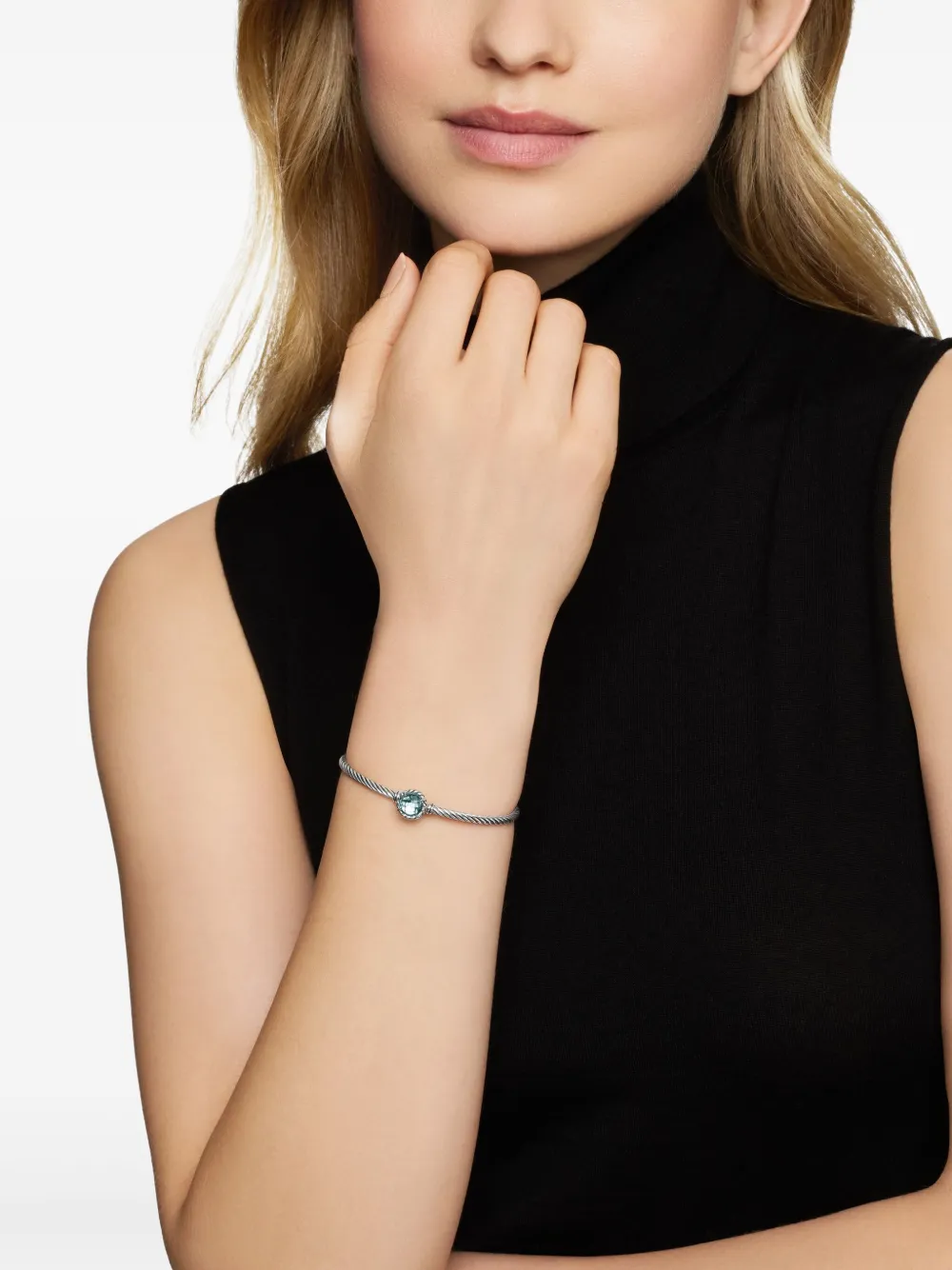 David Yurman Bracciale Petite Chatelaine in argento sterling (3mm) | Image 2