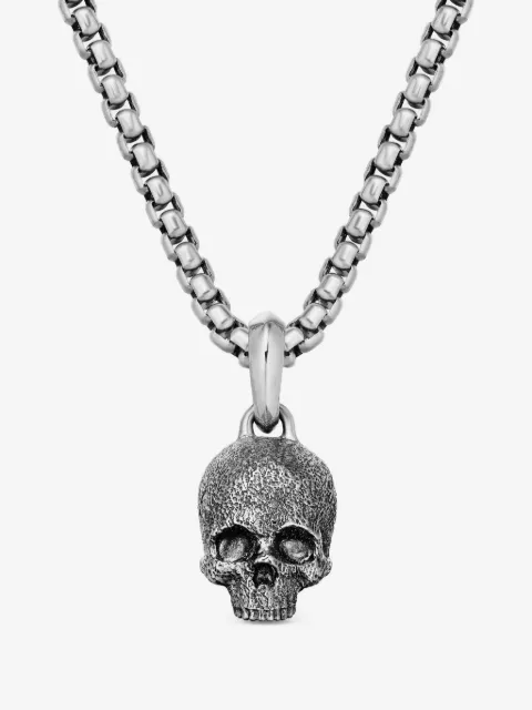 David Yurman pendentif Memento Mori Skull en argent sterling (16 mm)