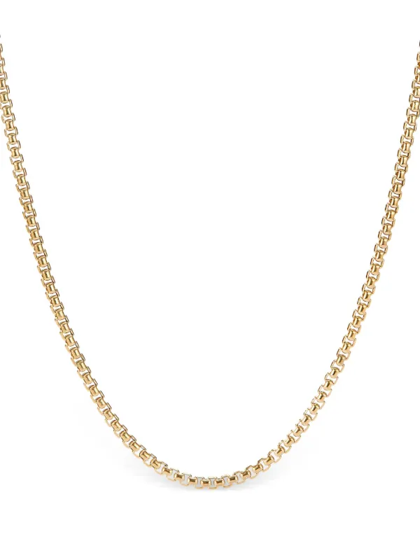 David Yurman 18kt Yellow Gold Box Chain Necklace Gold