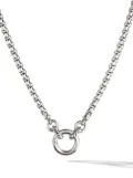 David Yurman sterling silver Smooth Amulet Vehicle Box Chain necklace (3.6mm)