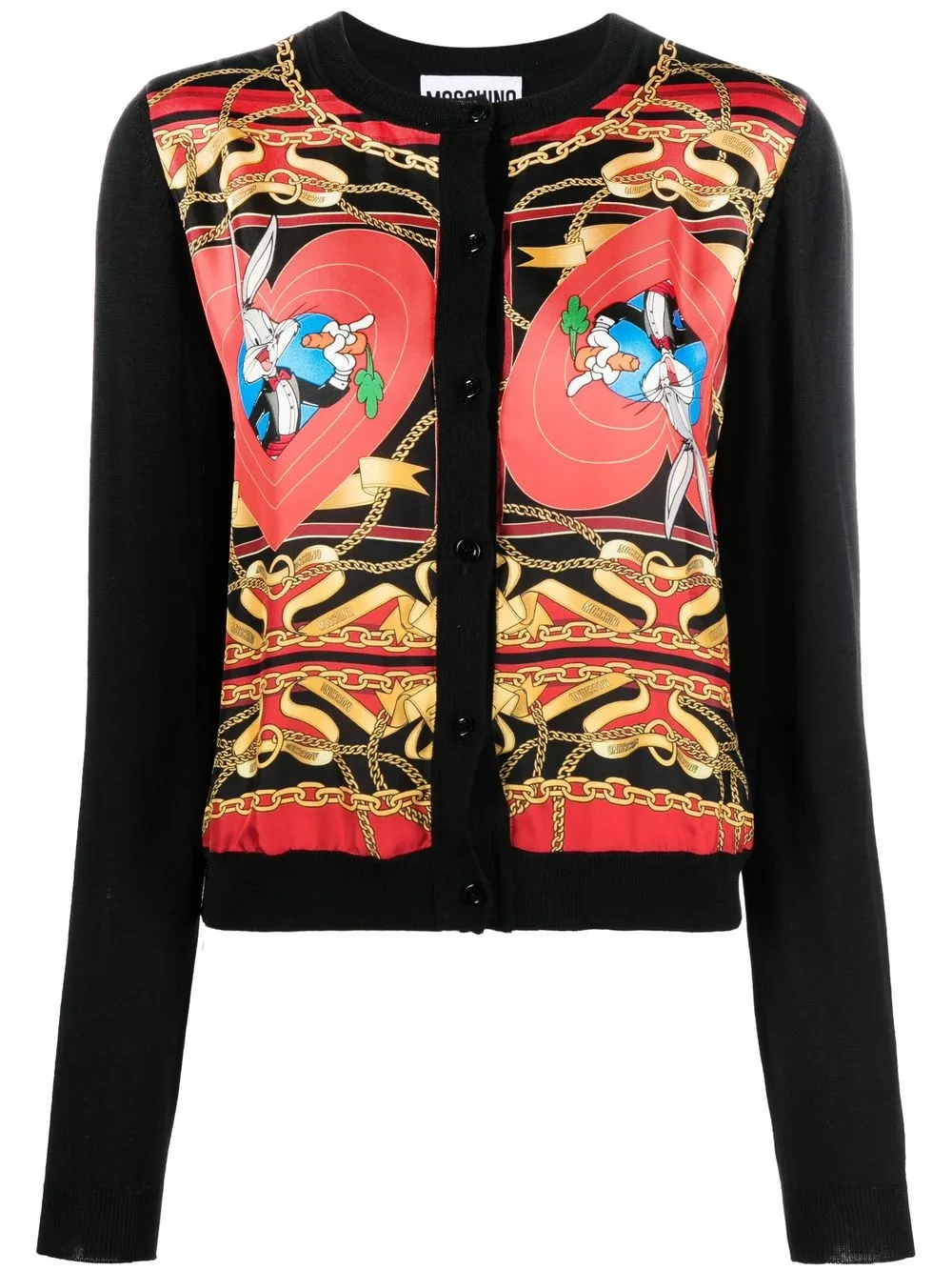 

Moschino Bugs Bunny print cardigan - Black