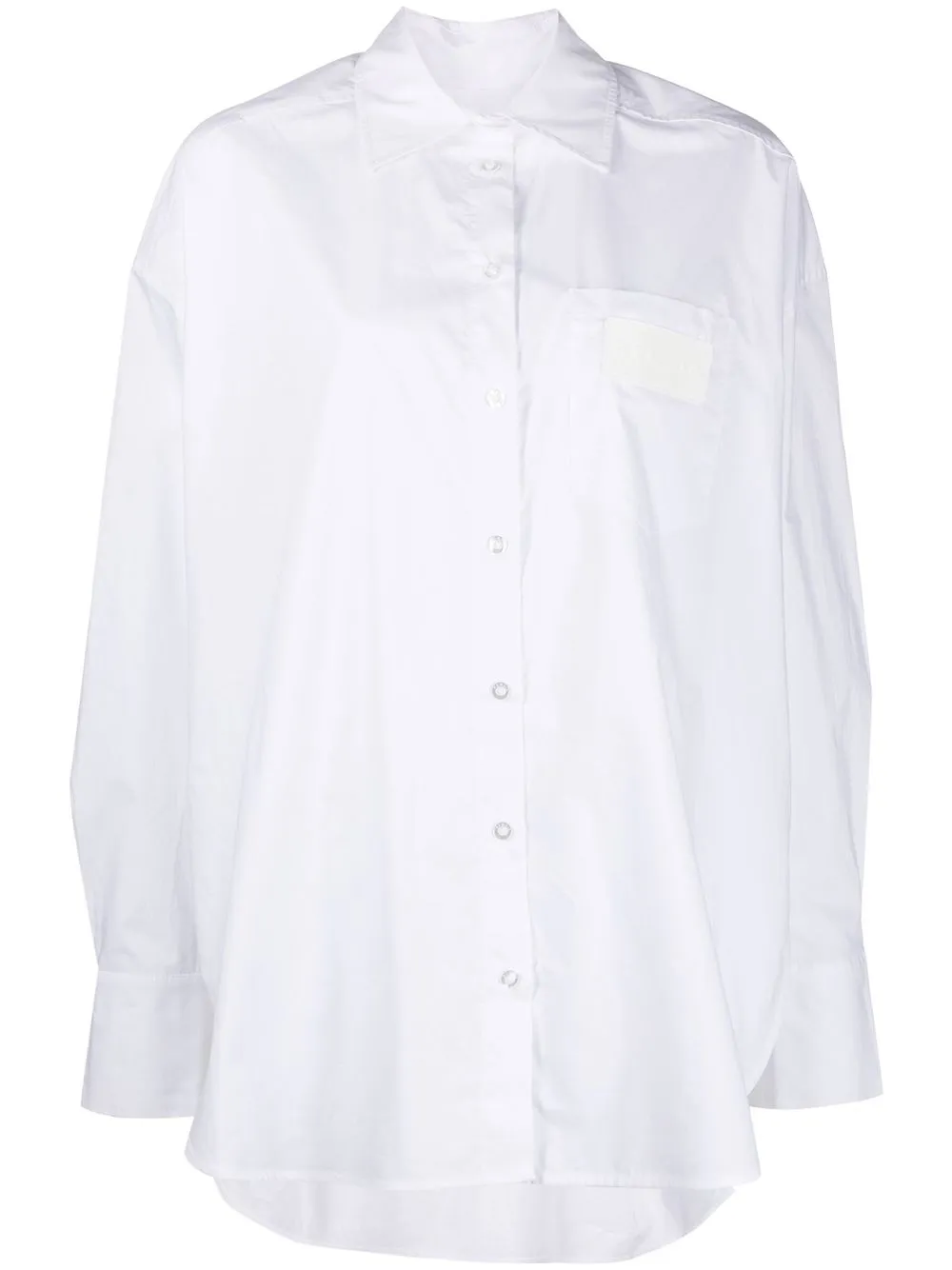 

REMAIN long-line cotton shirt - White