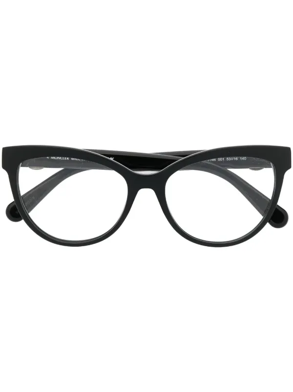 Moncler Eyewear ラウンド眼鏡フレーム | ブラック | FARFETCH JP