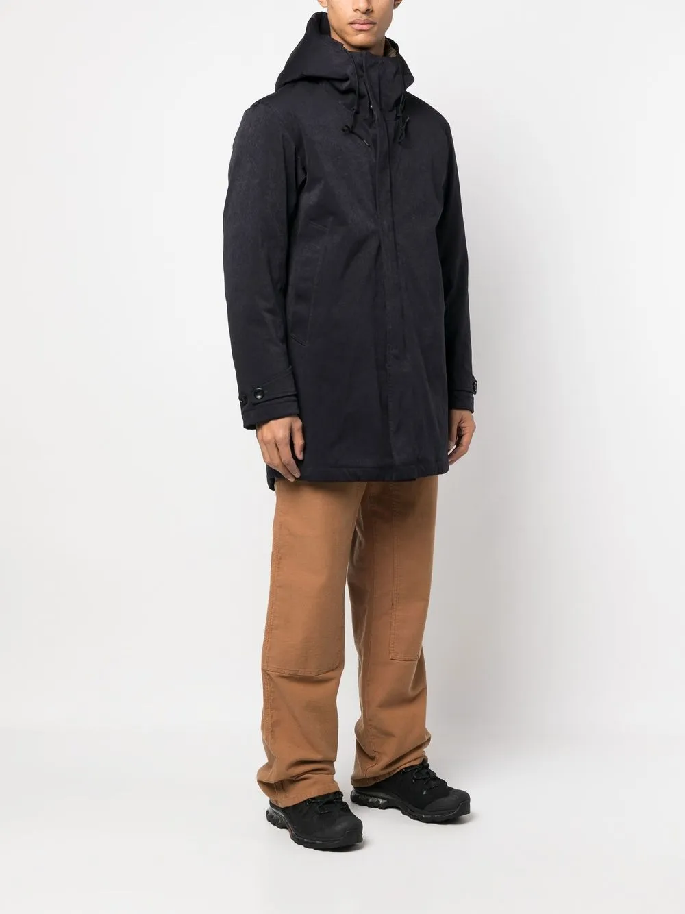  Ten C Zip-up Hooded Coat - Blue 