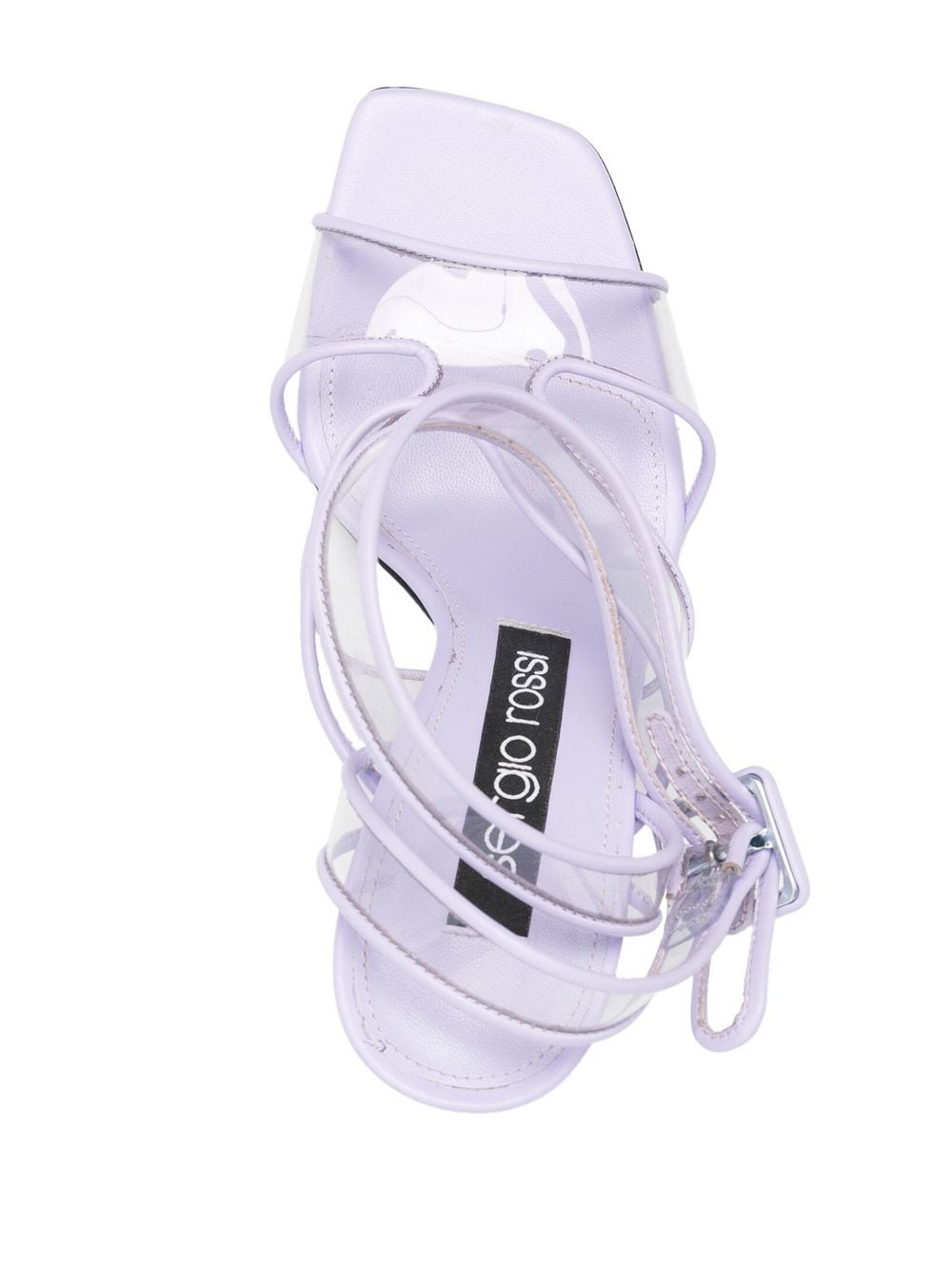 Shop Sergio Rossi Sr Lunettes 110mm Open-toe Sandals In Purple