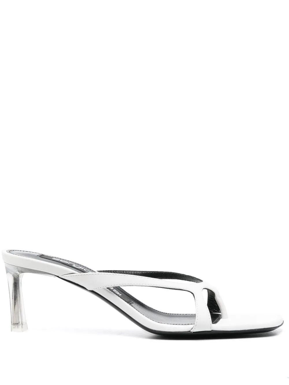 Shop Sergio Rossi Sr Aracne 65mm Open-toe Mules In White