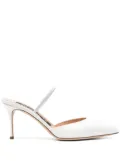 Sergio Rossi Godiva 75mm mules - White