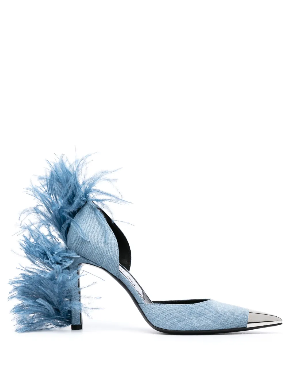 Grey hot sale feather heels