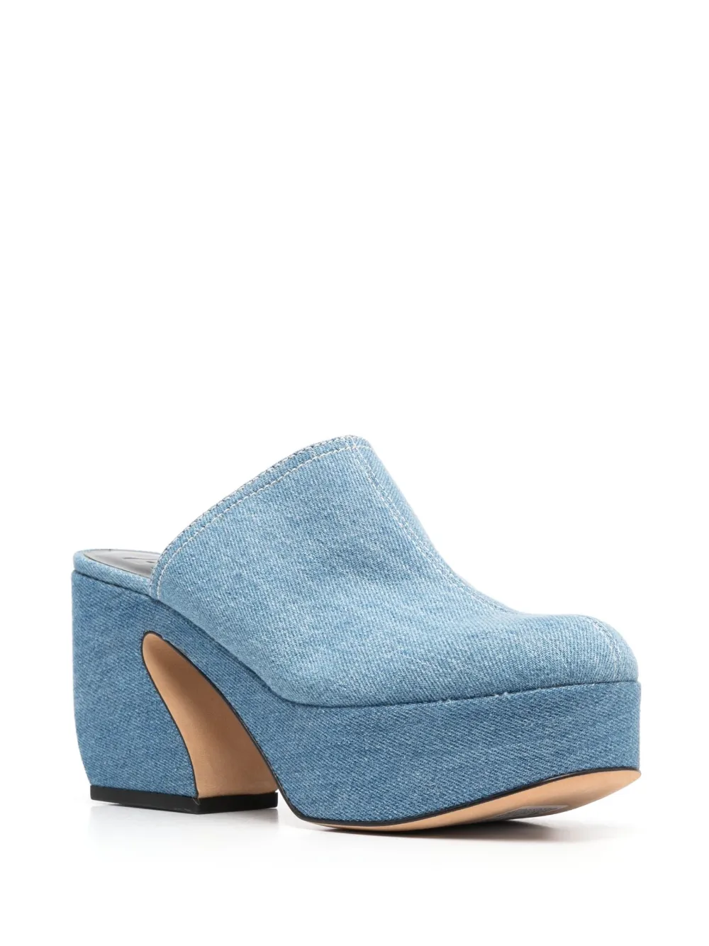 Sergio Rossi Muiltjes met ronde neus - Blauw