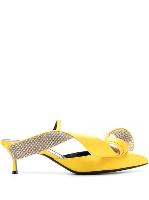 Sergio Rossi Marquise 50mm leather mules