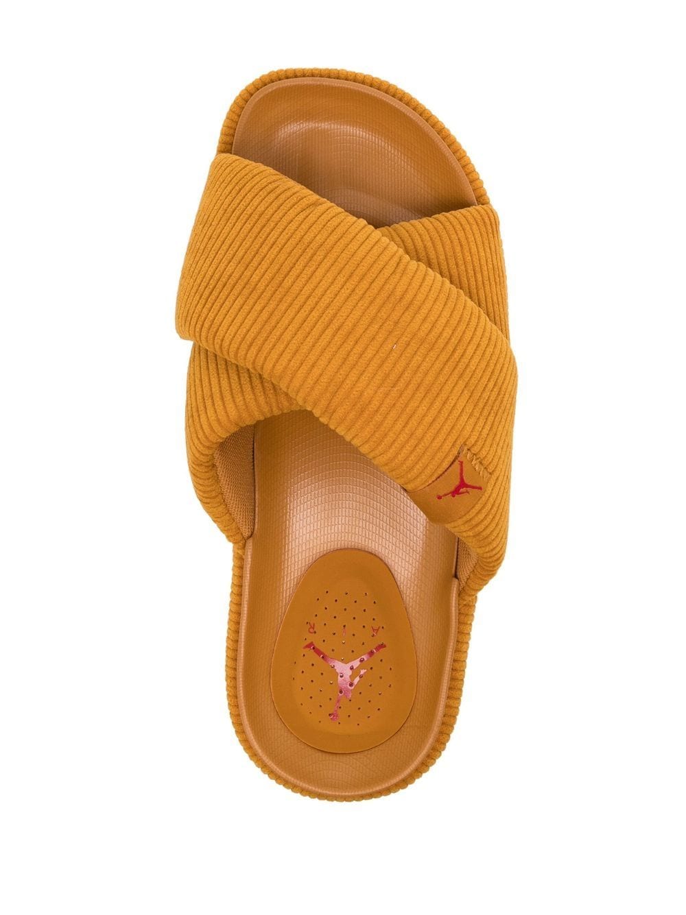 Shop Nike Cross-strap Sandals In Gelb