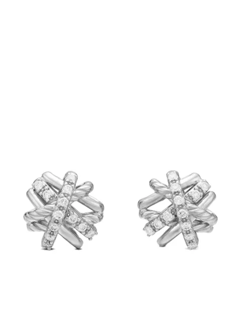 David Yurman Crossover Ohrstecker aus Sterlingsilber 11mm