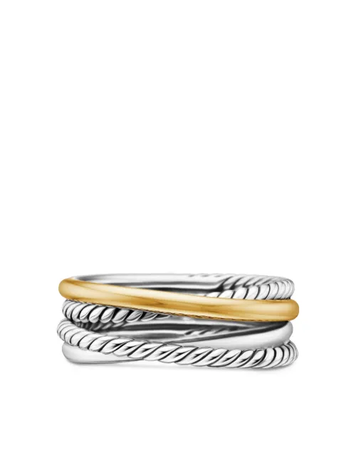 Bague Crossover en or 18ct et sterling (6,8 mm) - David Yurman - Modalova