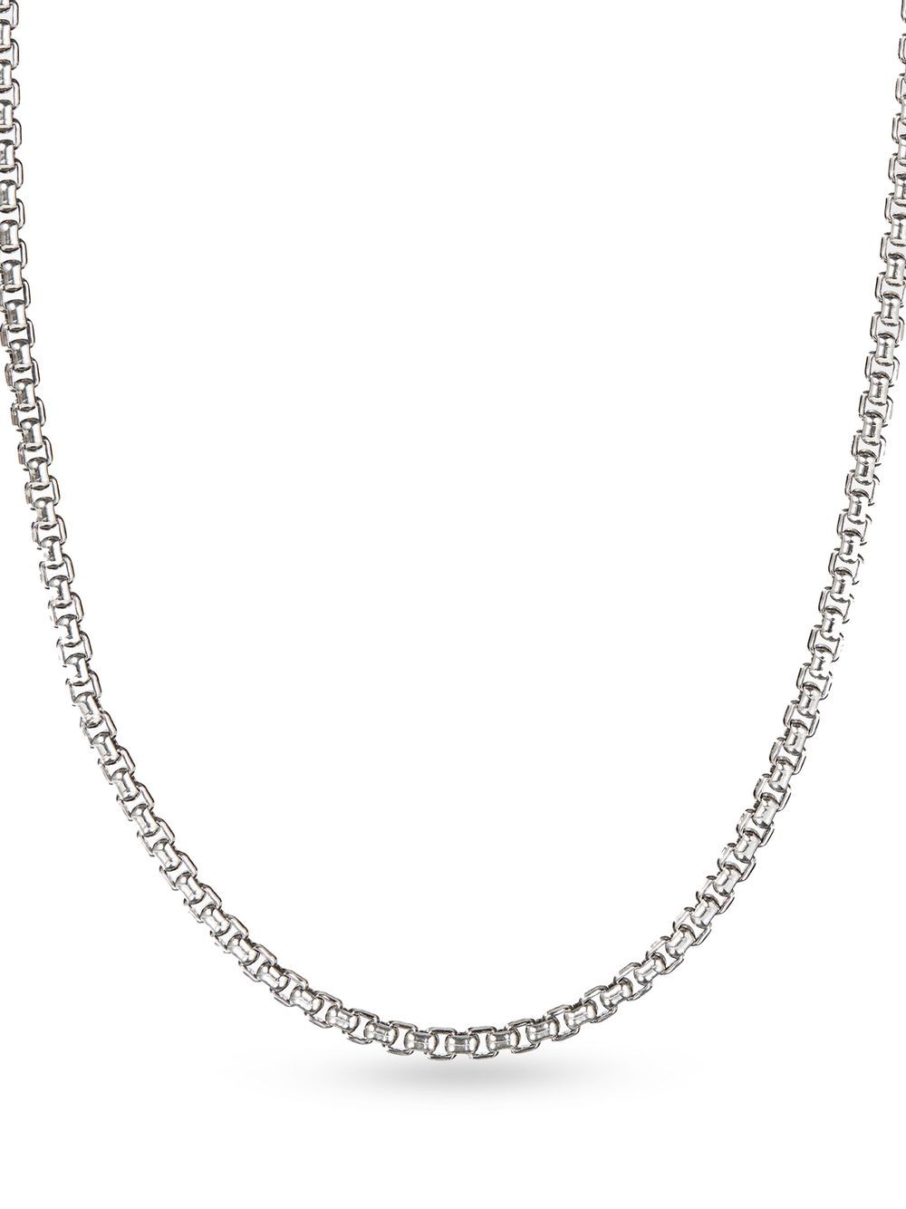 David Yurman 14kt yellow gold and sterling silver Box Chain necklace (2.7mm)