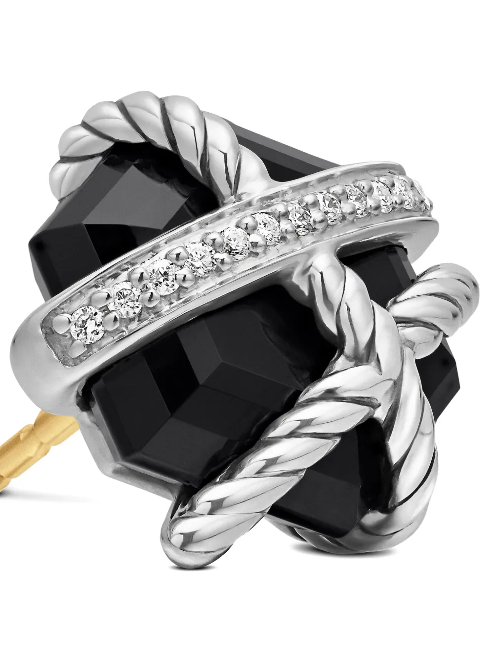 【最終価格】DAVID YURMAN シルバー ブラックダイヤモンド ピアス 最終価格】DAVID YURMAN シルバー ブラックダイヤモンド ピアス