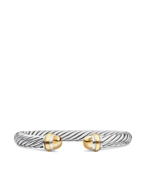 Bracelet Classic Cable en or 14ct et sterling (7 mm) - David Yurman - Modalova