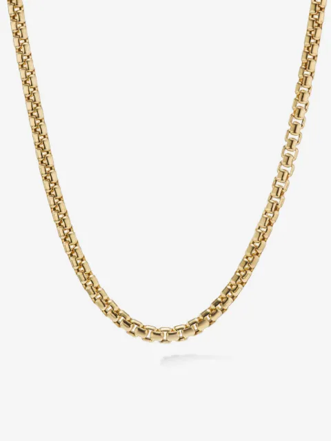 David Yurman 18kt yellow gold Box Chain necklace (2.7mm)