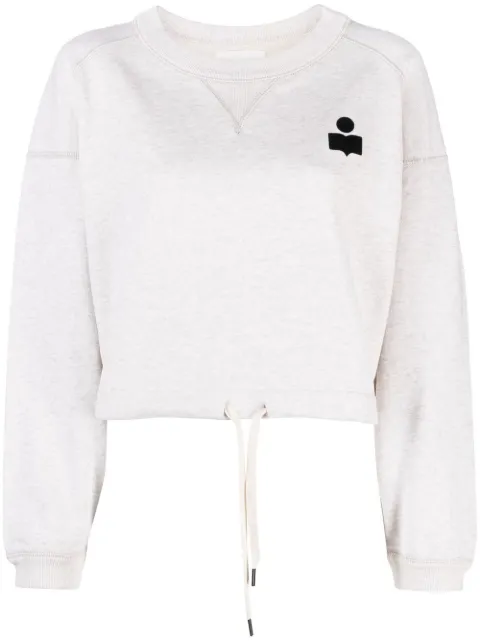MARANT ÉTOILE Margo cropped drawstring sweatshirt