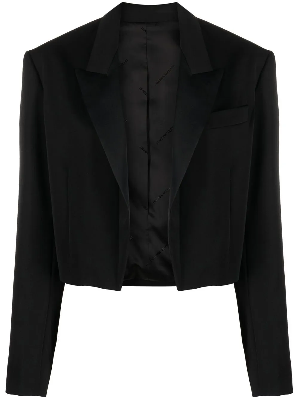 

Isabel Marant cropped tailored blazer - Black