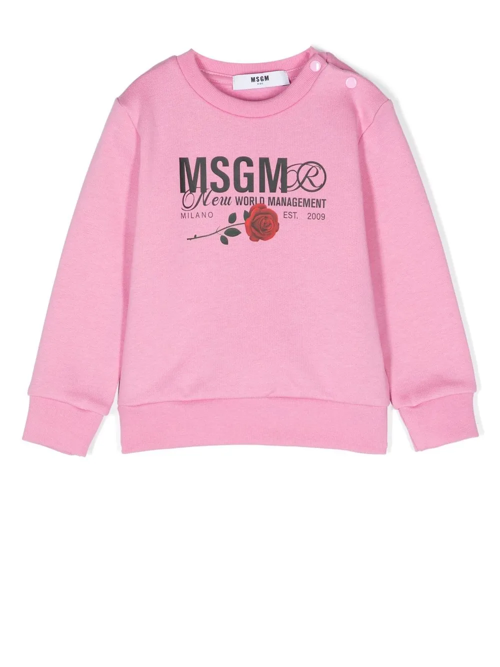 

MSGM Kids logo-print sweatshirt - Pink