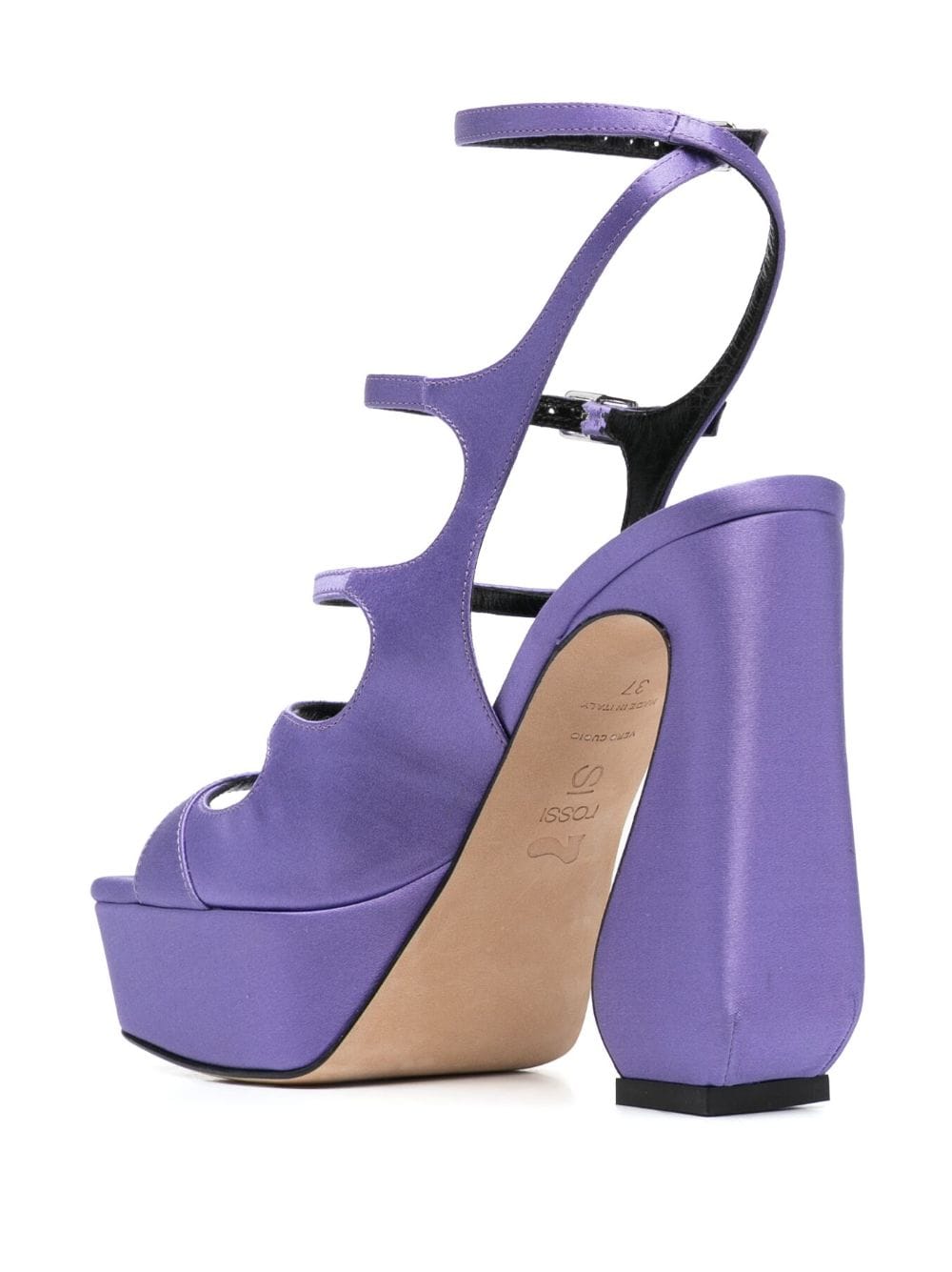 Shop Sergio Rossi Buckle-fastening Strappy Sandals In Violett